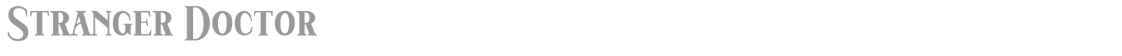 Stranger Doctor font preview